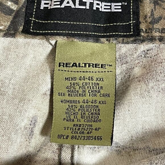 RealTree Camo Hunting Pants Size-44X46 - Picture 11 of 16